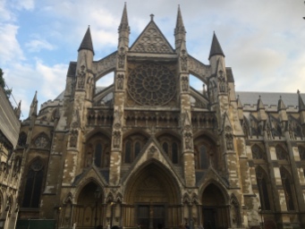 A side entrance to Westminster Abbey