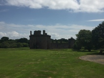 Caerlaverock Castle on a sunny day