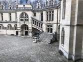 The courtyard of the Chateau de Pierrefonds in Piccardie, France used for the show Merlin on BBC